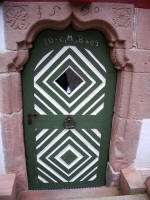 Jägerhäusle door. Schiltach presents a true treasure in terms of half-timbered buildings with no equivalent in the Black Forest. The vast national park, draped in a bean shape across the south west corner of Germany, is crisscrossed with gorgeous villages and towns.