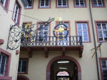 Kurpfälzisches Museum courtyard; we loved visiting the extensive exhibits: 600,000 years of Heidelberg’s human history (Homo heidelbergensis, "Heidelberg Man", earliest evidence of human life in Europe) from the Paleolithic Age through the court of Kurpfalz (Electoral Palatinate).